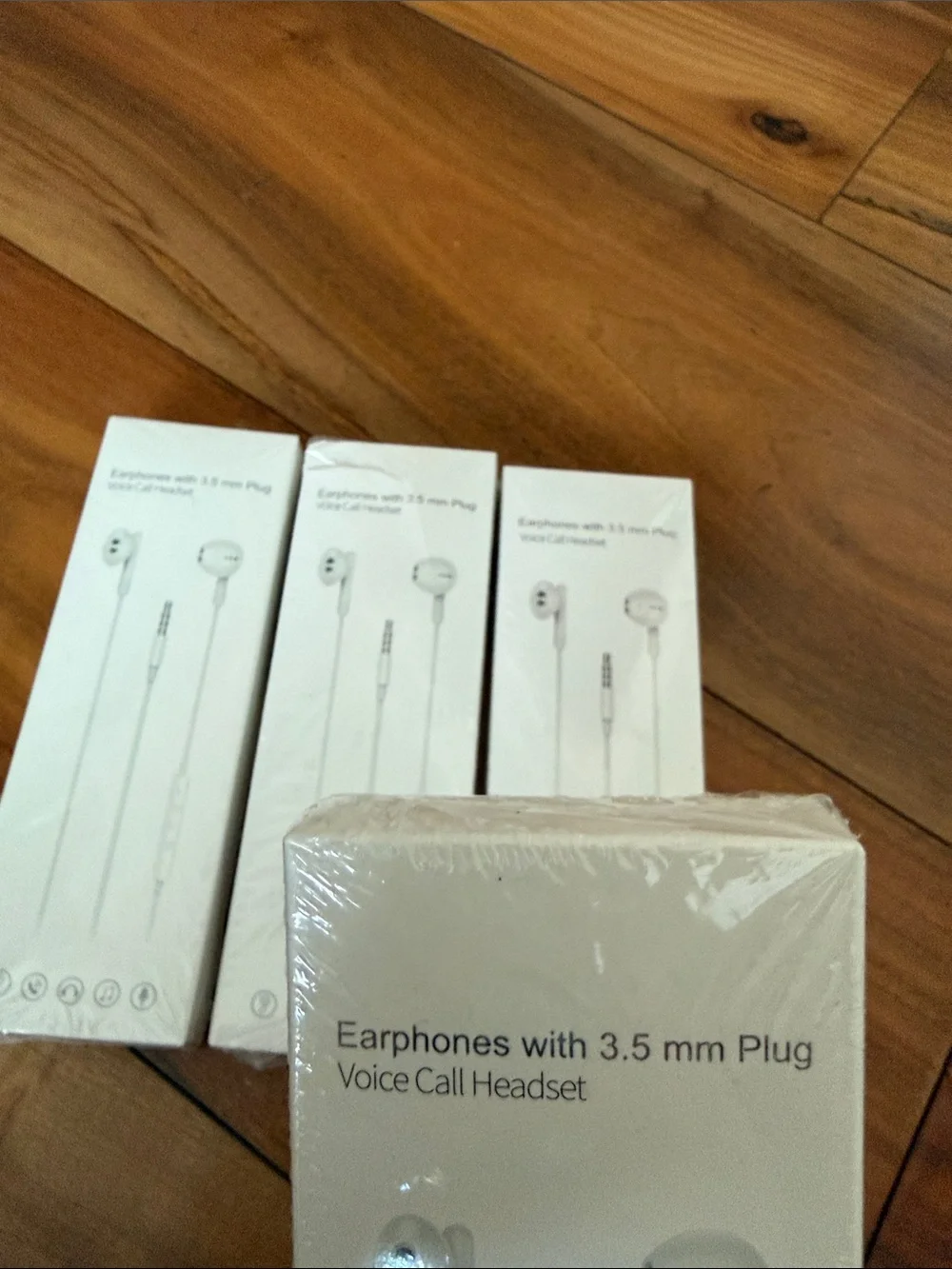 White 3.5mm Earphones with Inline Mic - Comfortable Wired Headset